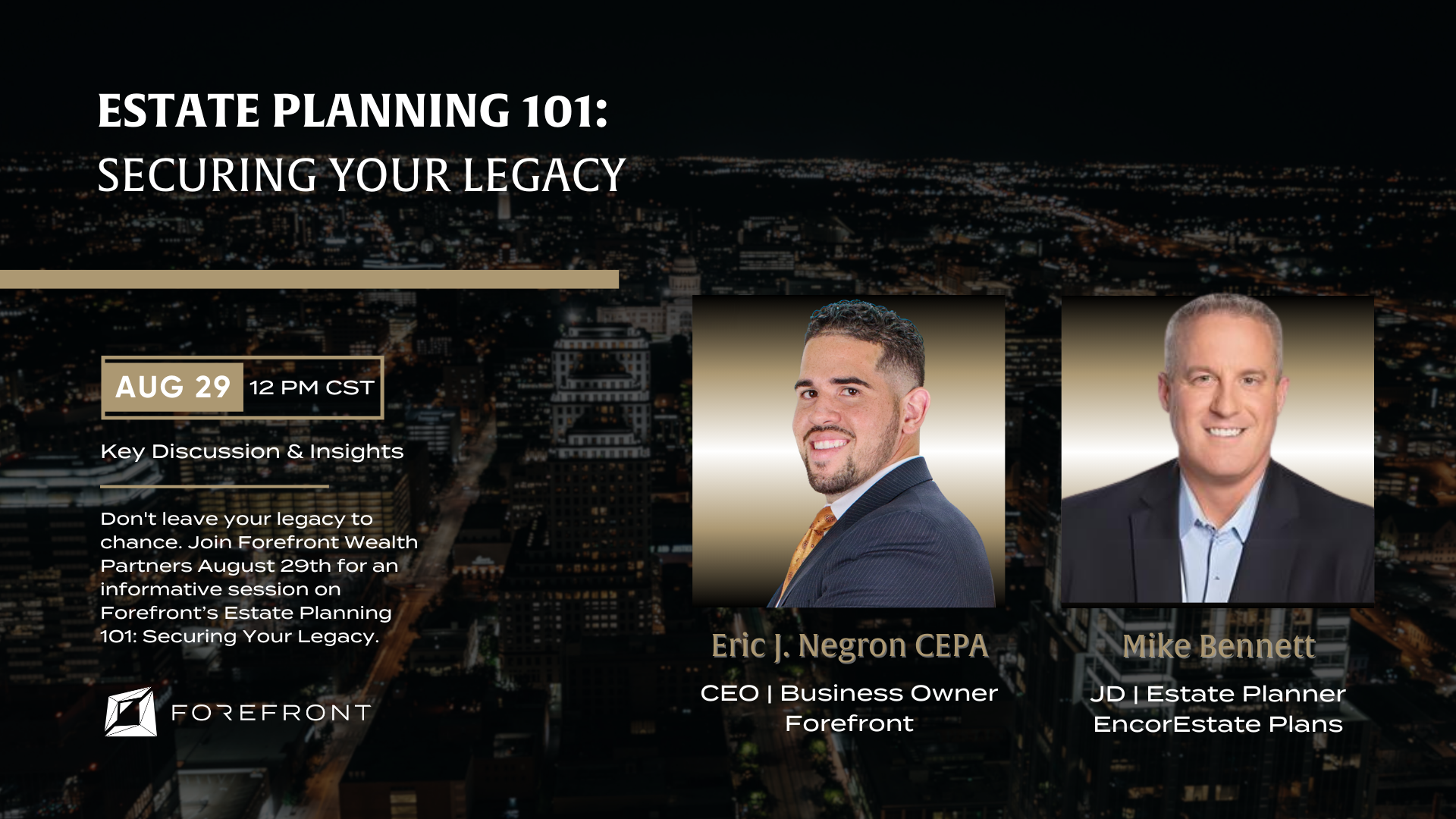 CCC - Estate Planning 101 Securing Your Legacy Background